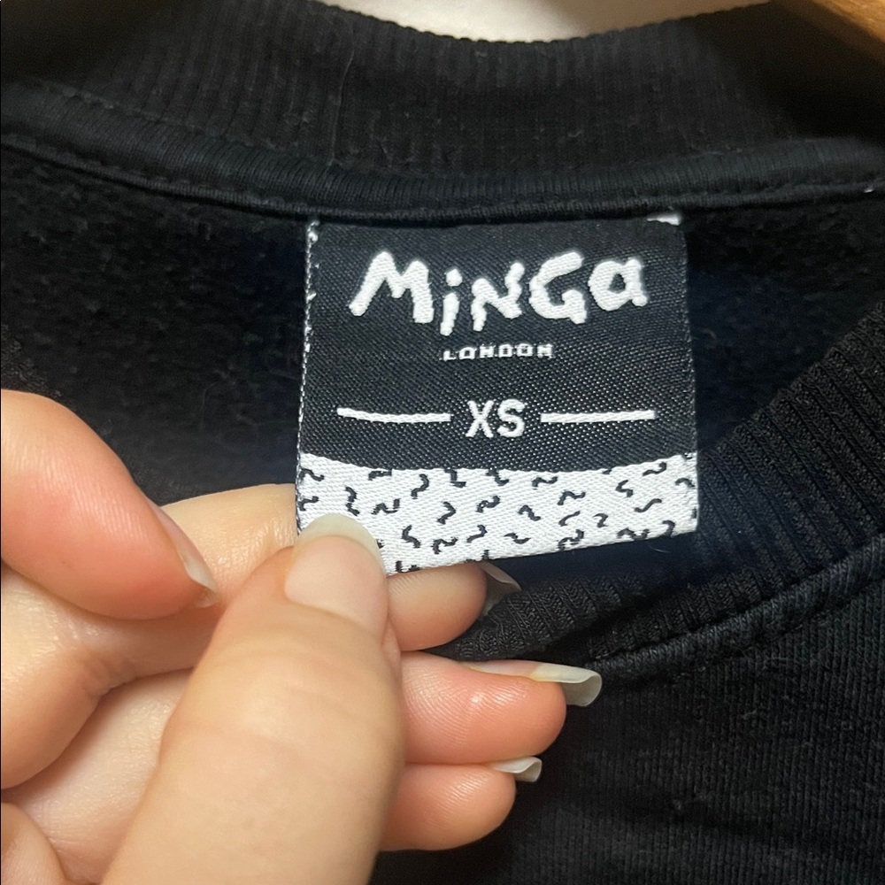 HELL IS OTHER PEOPLE Minga London Black Crewneck Sweater - Picture 3 of 5